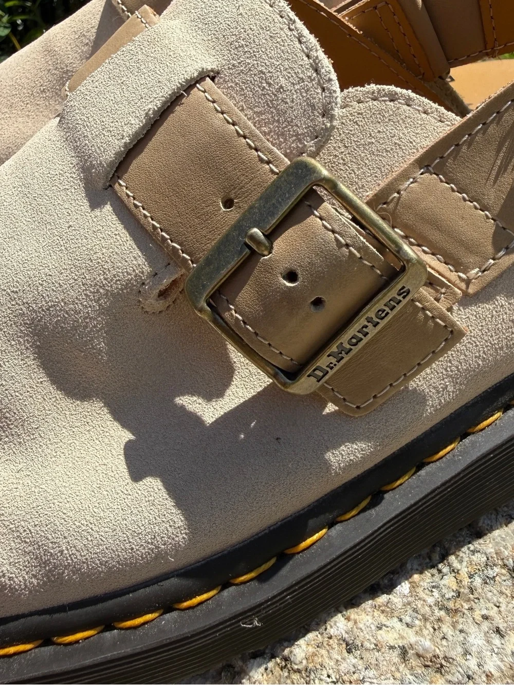 Dr. Martens Jorge II Slingback Mules Suede Taupe Sandals Clogs Men’s US 10 EU 43